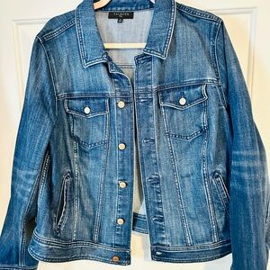 Talbots Classic Medium Wash Denim Jean Jacket